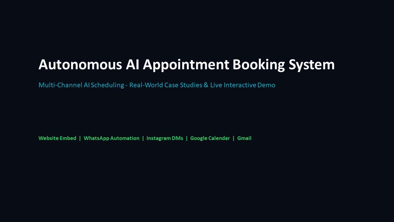 Autonomous AI Appointment Booking System